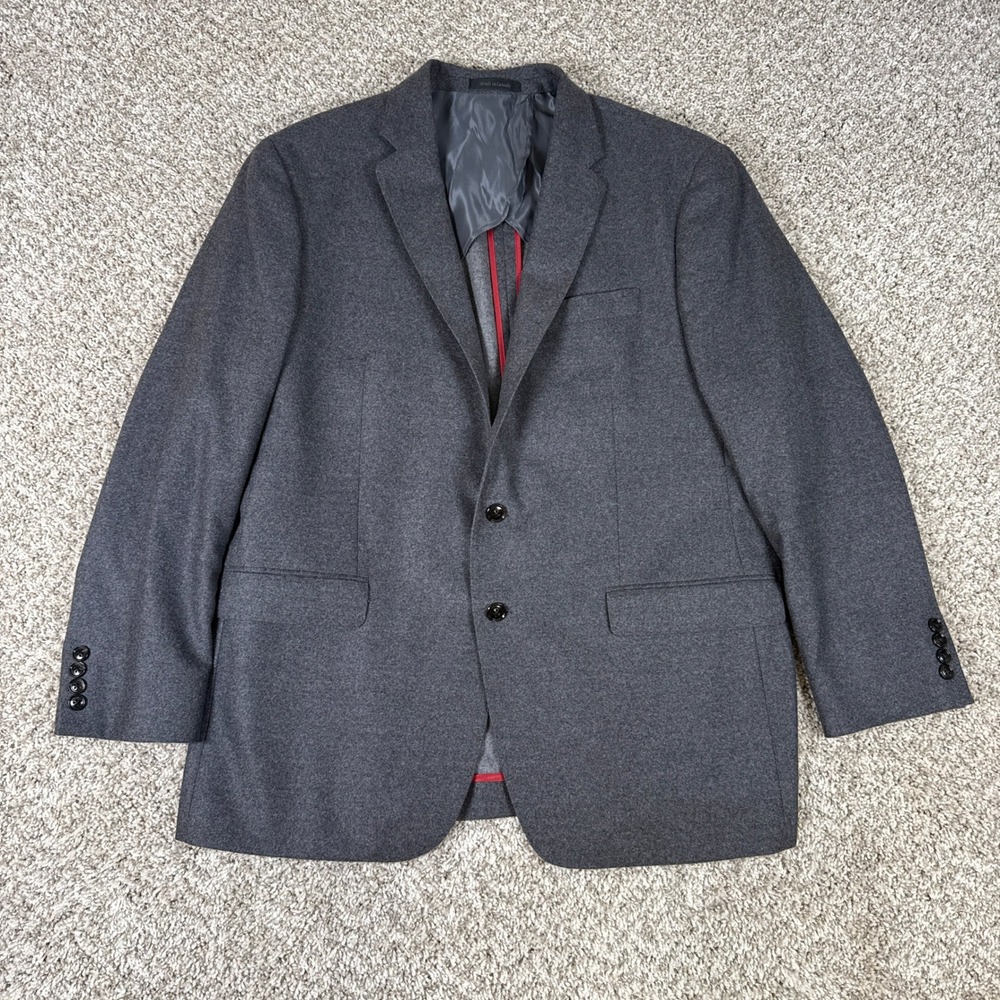 Stephen Tuttles Blazer‎ Mens 42R Charcoal Grey Loro Piana Zelander Merino Wool